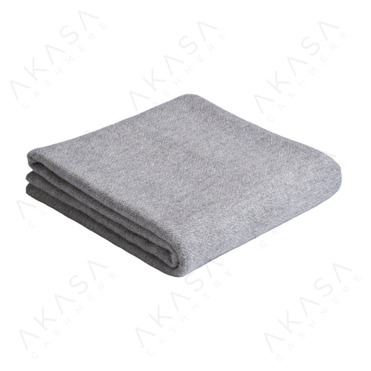 毛毯-藍灰淺菱格 ASK004